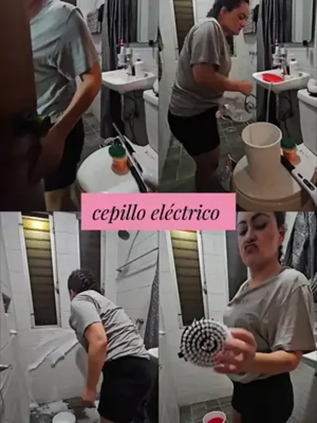 Maravillas de tener un cepillo eléctrico para baño, cocina, ventanas, pisos… #home #limpieza #casa #hack #recomendation 