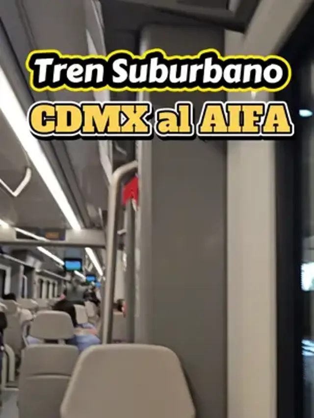 Así es el nuevo tren que te lleva de cdmx al aeropuerto aifa #tren #mexico #aifa #turismo 