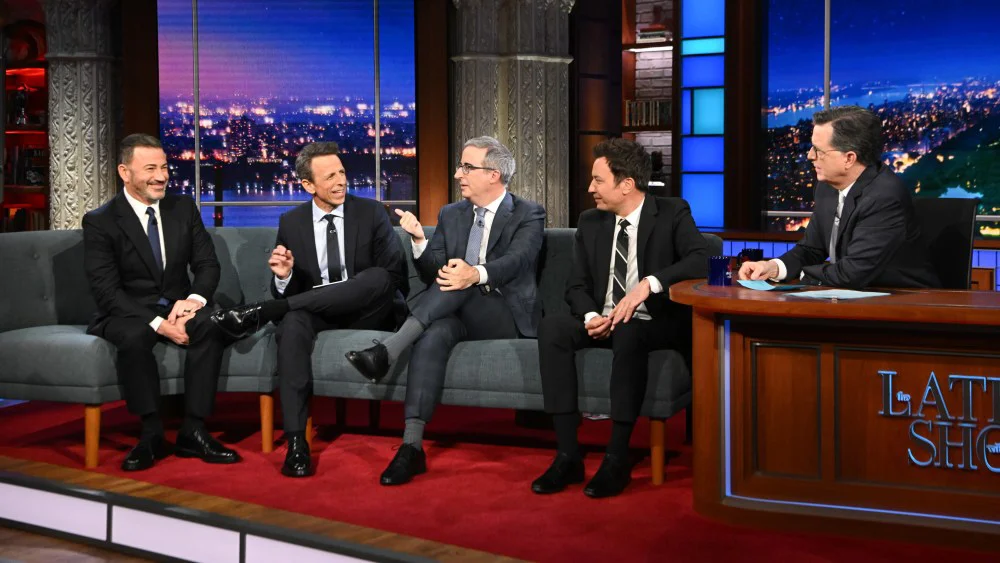 Presentadores de late night se reúnen para despedir a Stephen Colbert antes del final de 'The Late Show'