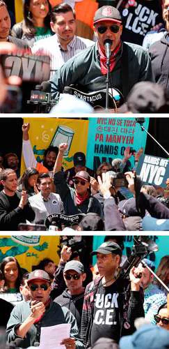 Tom Morello denuncia fascismo en manifestación contra ICE en Nueva York