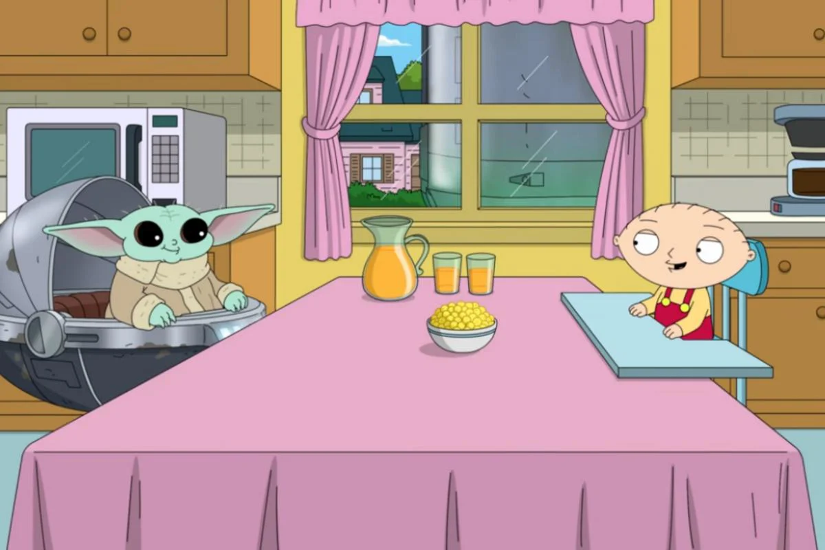 Hulu estrena corto cruzando a Grogu de Star Wars con Stewie Griffin de Family Guy