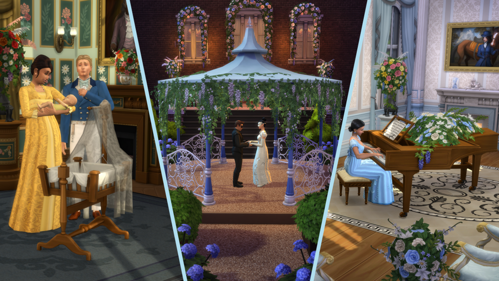 Netflix y EA lanzan colaboración de 'Bridgerton' para 'Los Sims 4' con kits de baile de máscaras