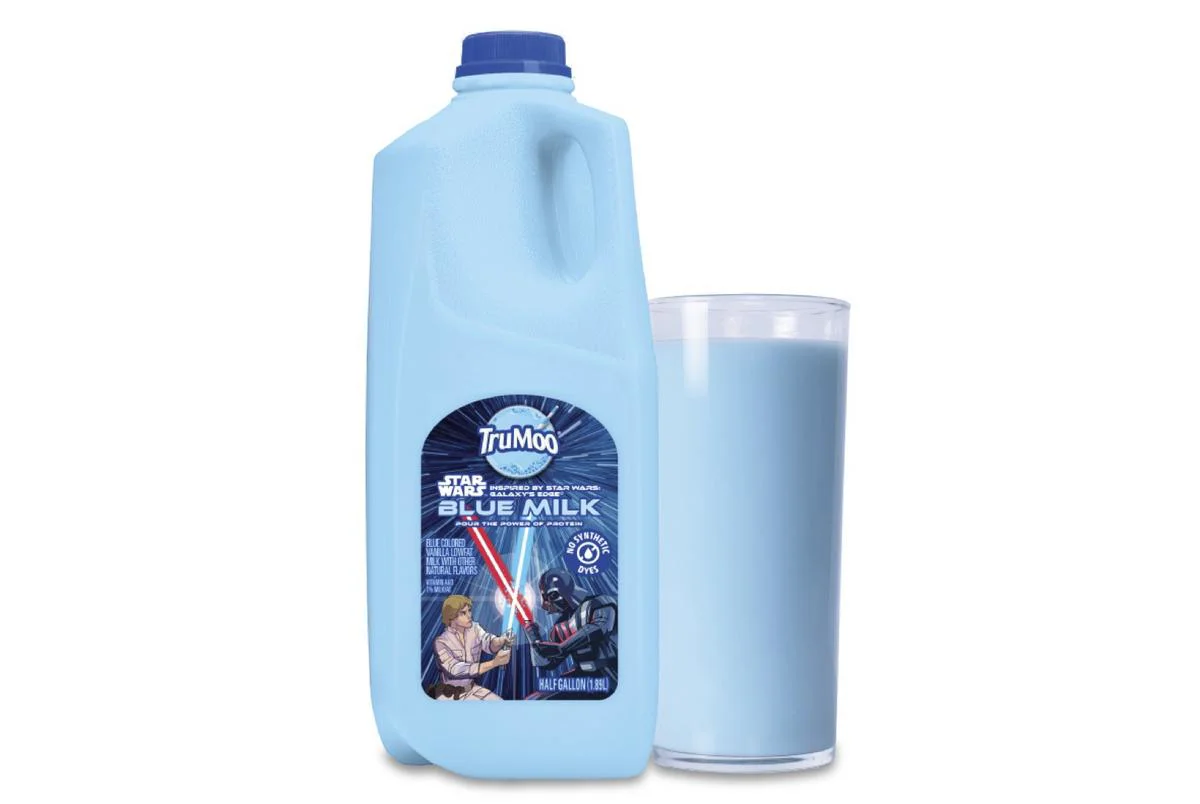 TruMoo reintroduce la leche azul de Star Wars en el mercado
