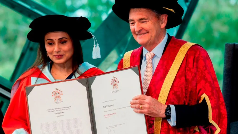 Rani Mukerji recibe doctorado honorario de La Trobe University y mención del IFFM