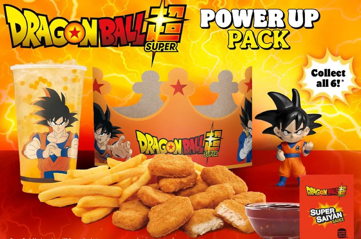 Burger King lanza combo temático de Dragon Ball Super con salsa Super Saiyan