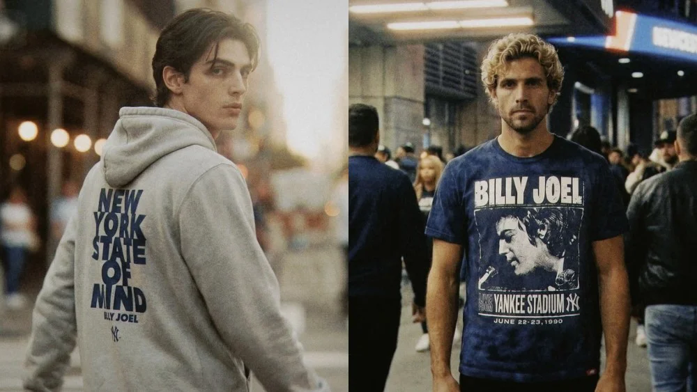 Sportiqe lanza colección Billy Joel x New York Yankees con precios desde $52