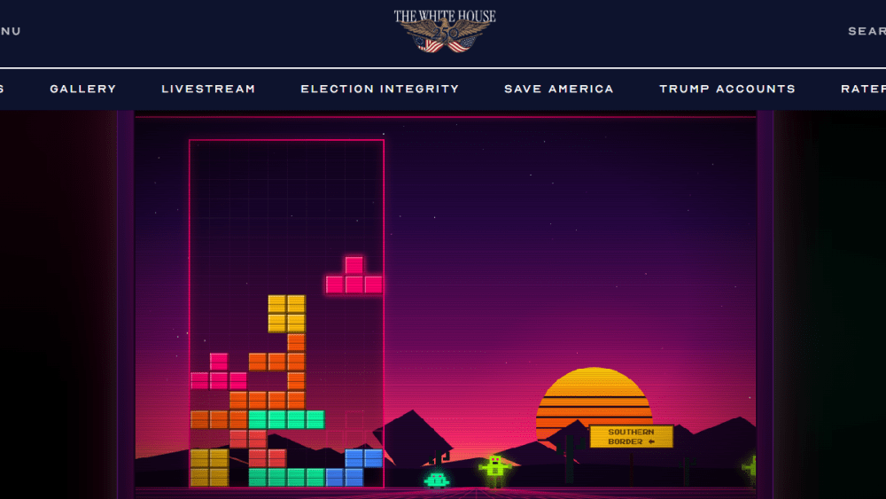 La Casa Blanca retira juego 'Build the Wall' tras advertencia de Tetris Company