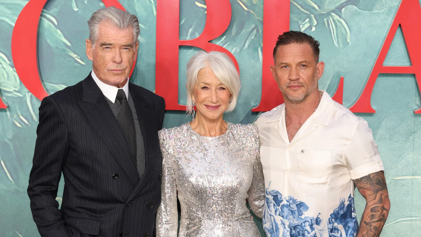 Pierce Brosnan y Helen Mirren defienden a Tom Hardy tras rumores de tensión en 'MobLand'