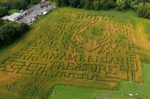 Homenaje con laberinto de maíz a Dolly Parton en Connecticut